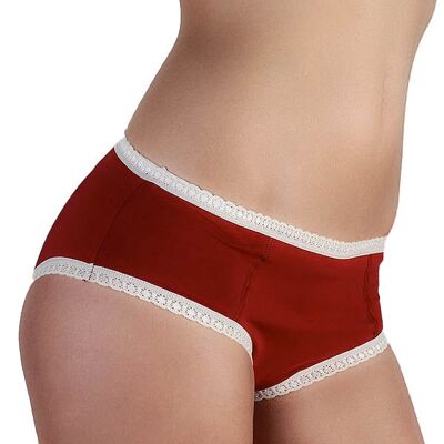1131-01 | Hipster femme avec dentelle - rouge