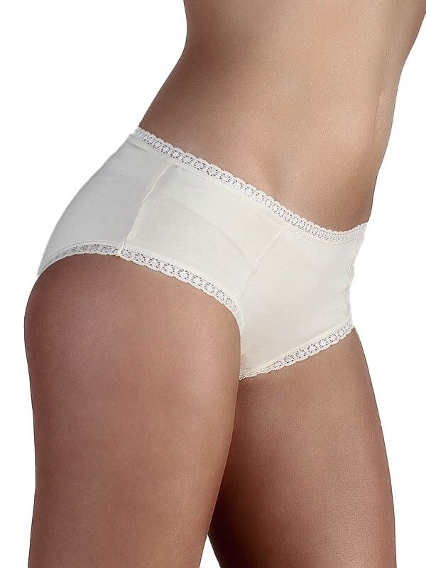 1131-03 | Pantaloni a vita bassa da donna con pizzo - naturale