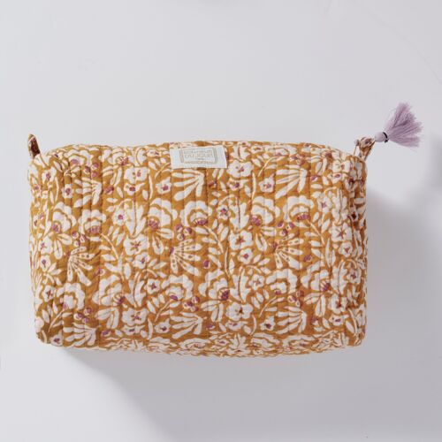 Trousse de toilette indienne INDIRA Iris Olive