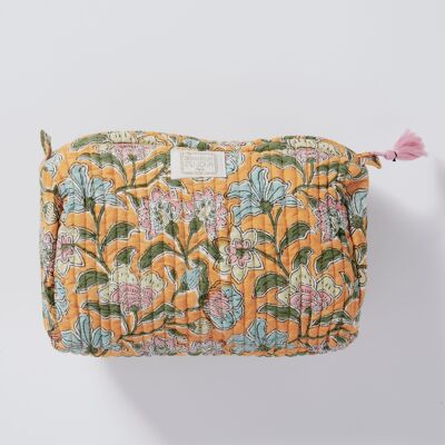 INDI Sakura Curry Indian toiletry bag