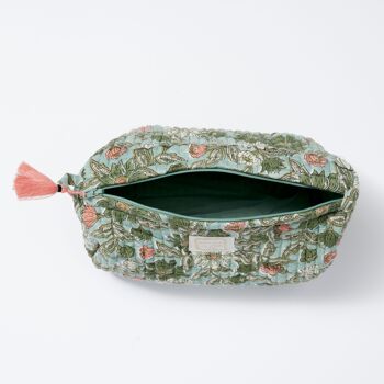 Trousse de toilette indienne INDI Meera Blue Green 2