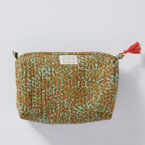 Trousse de toilette indienne INDI Savane Blue Green