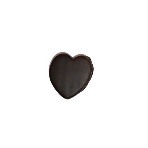Fête des mères, bouchée cœur caramel, chocolat Noir