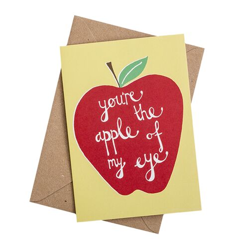 apple of my eye anniversary card-A6