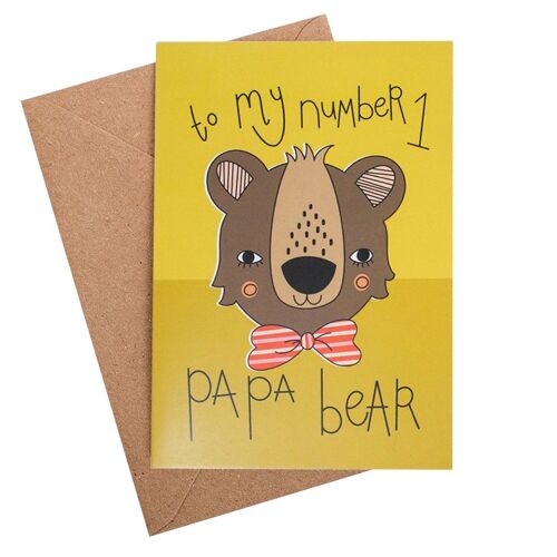 papa bear father's day card -A6