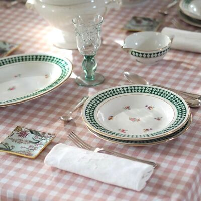 VICHY STAINPROOF TABLECLOTH