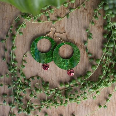 Earrings - JAO - Pearly green