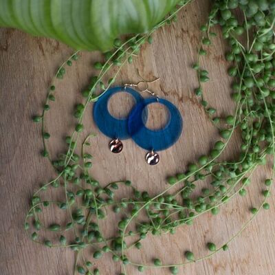 Earrings - JAO - Translucent blue