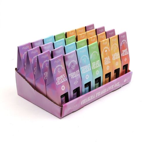 Chakra & Luck Fragrance Oil 28 Piece Display