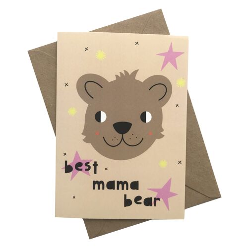 best mama bear mother's day card-A6