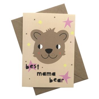 meilleure carte de fête des mères maman ours-A6 1