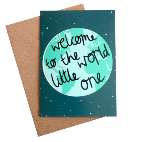 welcome to the world new baby card -A6
