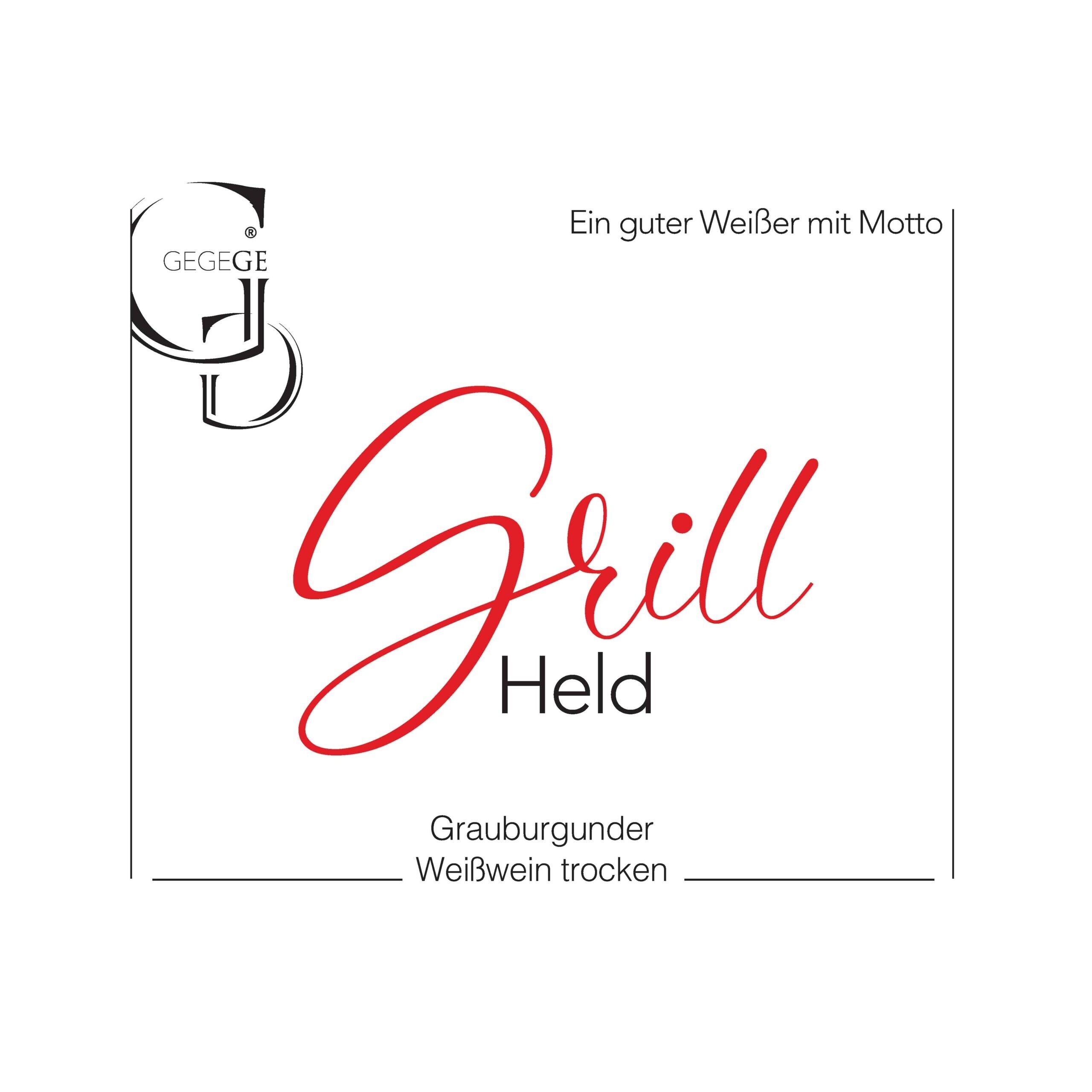 Grill Held – Pinot Gris – Vin Blanc 0,75 L