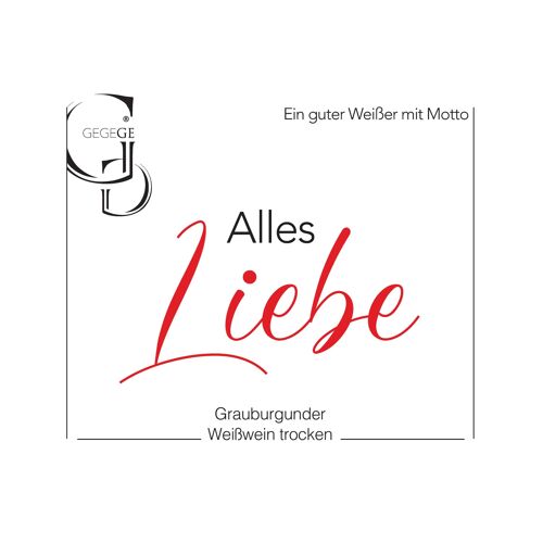 Alles Liebe – Grauburgunder – Weißwein 0,75 L