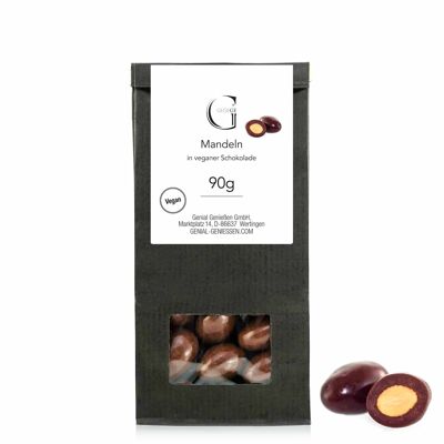 Mandeln in veganer Schokolade – Spezialität aus Island 90g