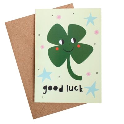 good luck clover card-A6
