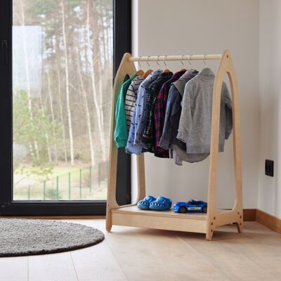 Montessori Clothing Rack/ Kids Montessori Wardrobe