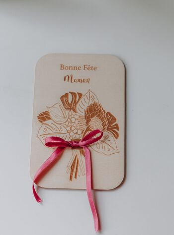 Carte Bouquet Ruban 1