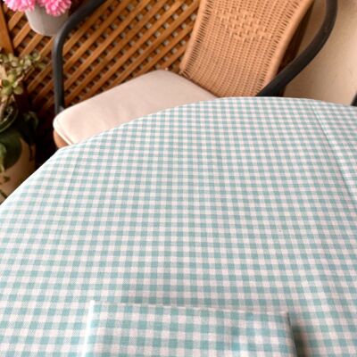 WATER VICHY COTTON TABLECLOTH
