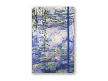 Carnet souple A5, Nymphéas, Effet du soir, Monet 1