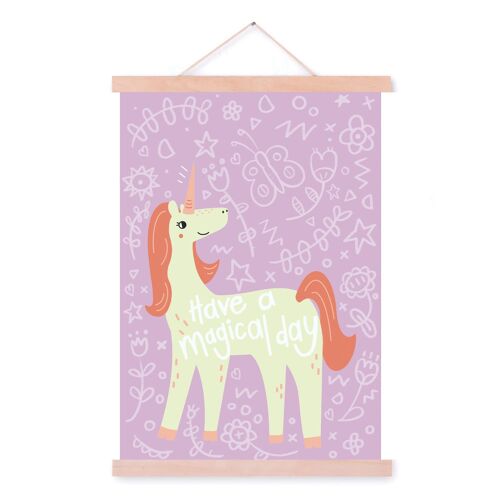 magical unicorn kids print-A5