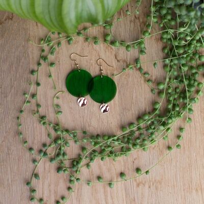 Boucles d'oreilles - ARO - Vert translucide