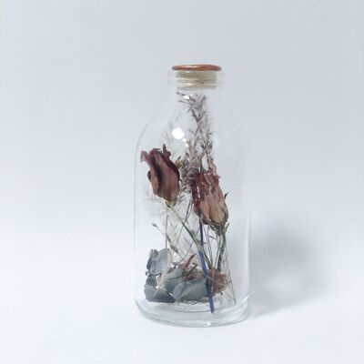 Dried Flowers in glass Harapan 200 ml copper wax