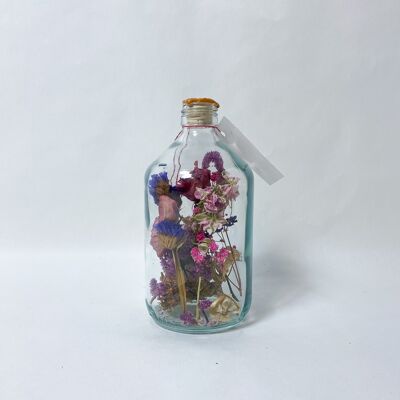 Dried Florals in Glass Harapan 500 ml yellow gold wax