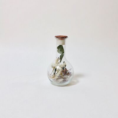 Flores secas en vidrio Sperare 100 cobre