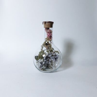 Dried Flowers in Glass Sperare 500 ml copper wax