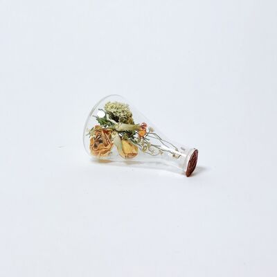 Decoración de flores secas en cera de cobre Kibo 100 ml de vidrio