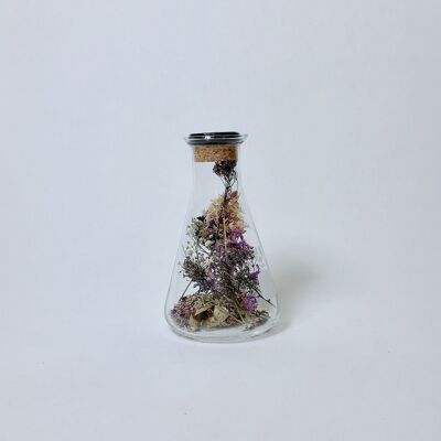 Décoration fleurs séchées 300 ml cire noire