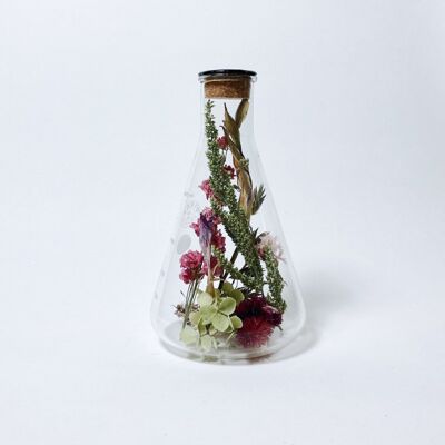 Dried Flower Decoration in Glass Kibo 1000 ml black wax