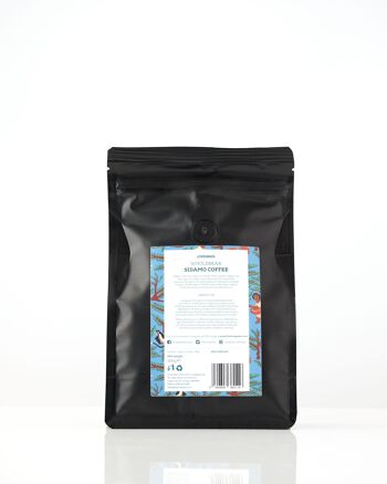 Origine unique, grade 1, grains de café Sidamo torréfiés 250 g 2