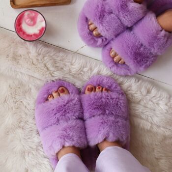 Coucou Chaussons Moelleux Lilas 2