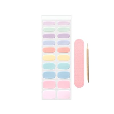 Coucou Semi-Cured Nail Wraps - Pastel Party