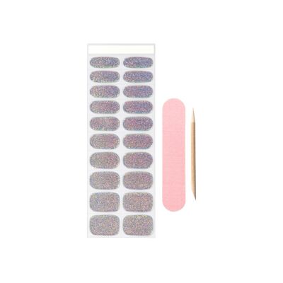 Envolturas de uñas semicuradas Coucou - Glitter Galore