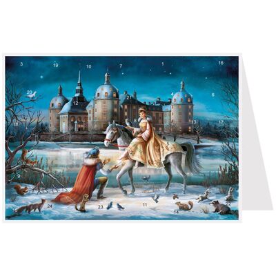 Mini Advent calendar.Moritzburg Castle