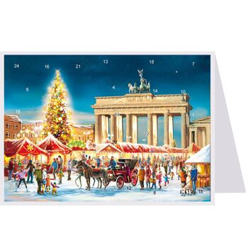 Calendrier de l'Avent en carte postale "Berlin"