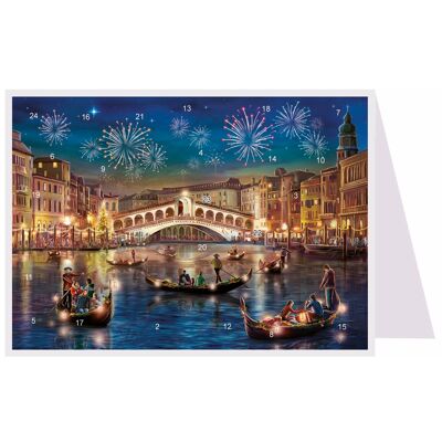 Calendario dell'Avvento con cartoline "Venezia