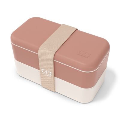 MB Original - Rose Moka - Lunch box 2 compartments - Made in France - 1L
