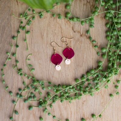 Earrings - BENJI - Translucent Fuchsia