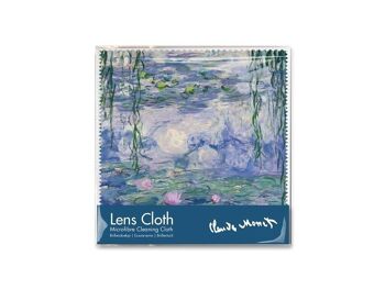 Chiffon à lentilles, 15 x 15 cm, Nymphéas, Monet 1