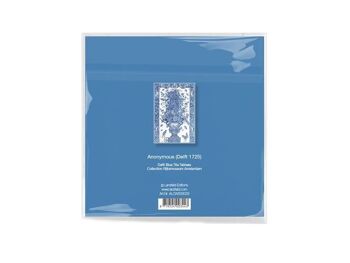 Chiffon pour lentilles, 15 x 15 cm, bleu de Delft, Oiseaux 2