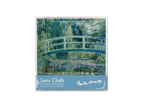 Lens cloth, 15 x 15 cm, Bridge, Monet