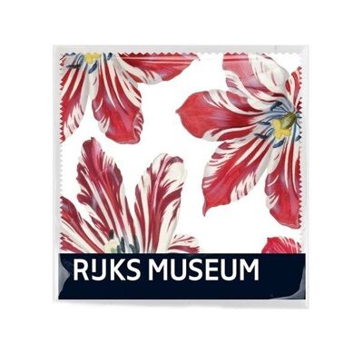 Brillenputztuch, 15x15 cm, Marrel, Tulpen, Rijksmuseum