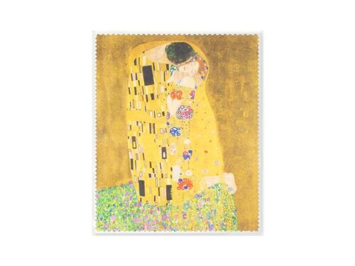 Lens cloth, 15x18 cm, Gustav Klimt, The kiss