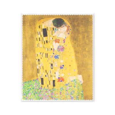 Brillenputztuch, 15x18 cm, Gustav Klimt, Der Kuss