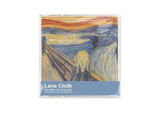 Lens cloth, 15x15 cm, Munch, The Scream