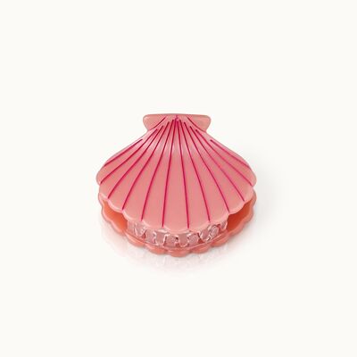 Hair clip shell pink lines